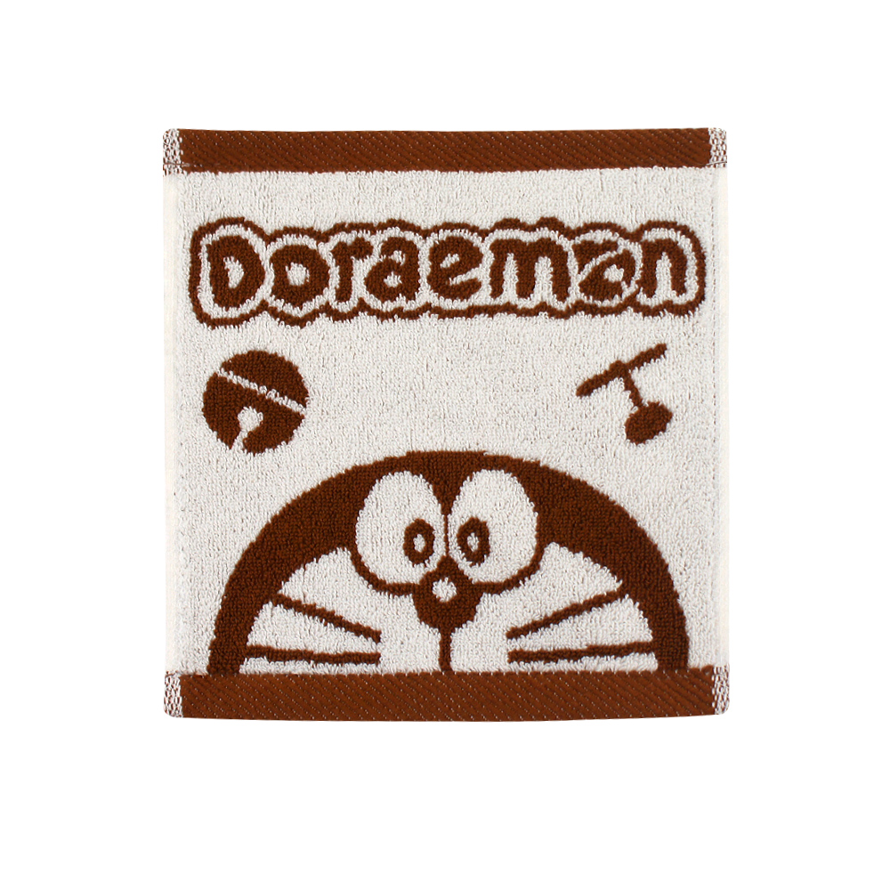 DA004-2Doraemon 色紗緹花小方巾-好心情