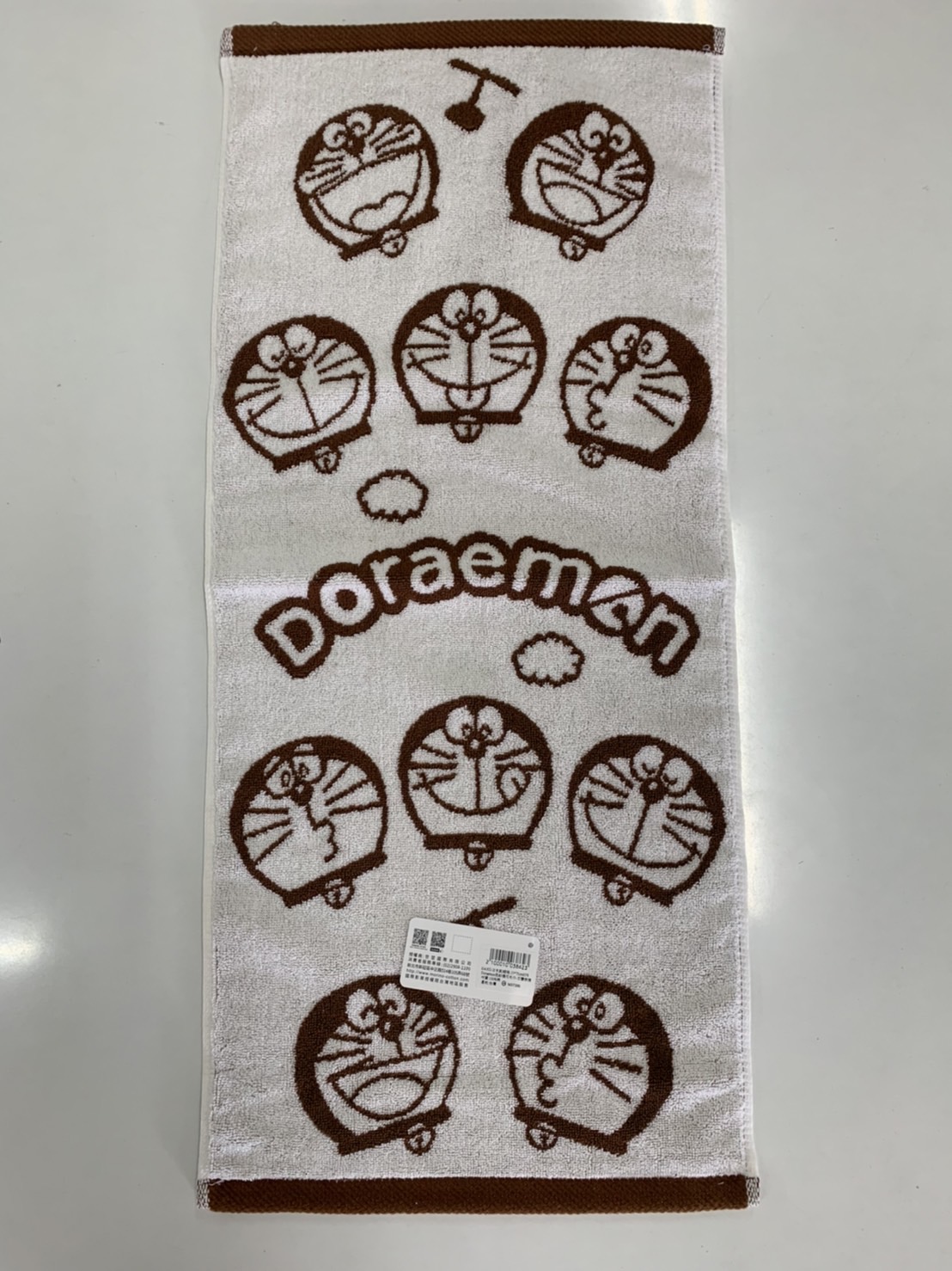 DA302-2Doraemon 色紗緹花毛巾-百變表情