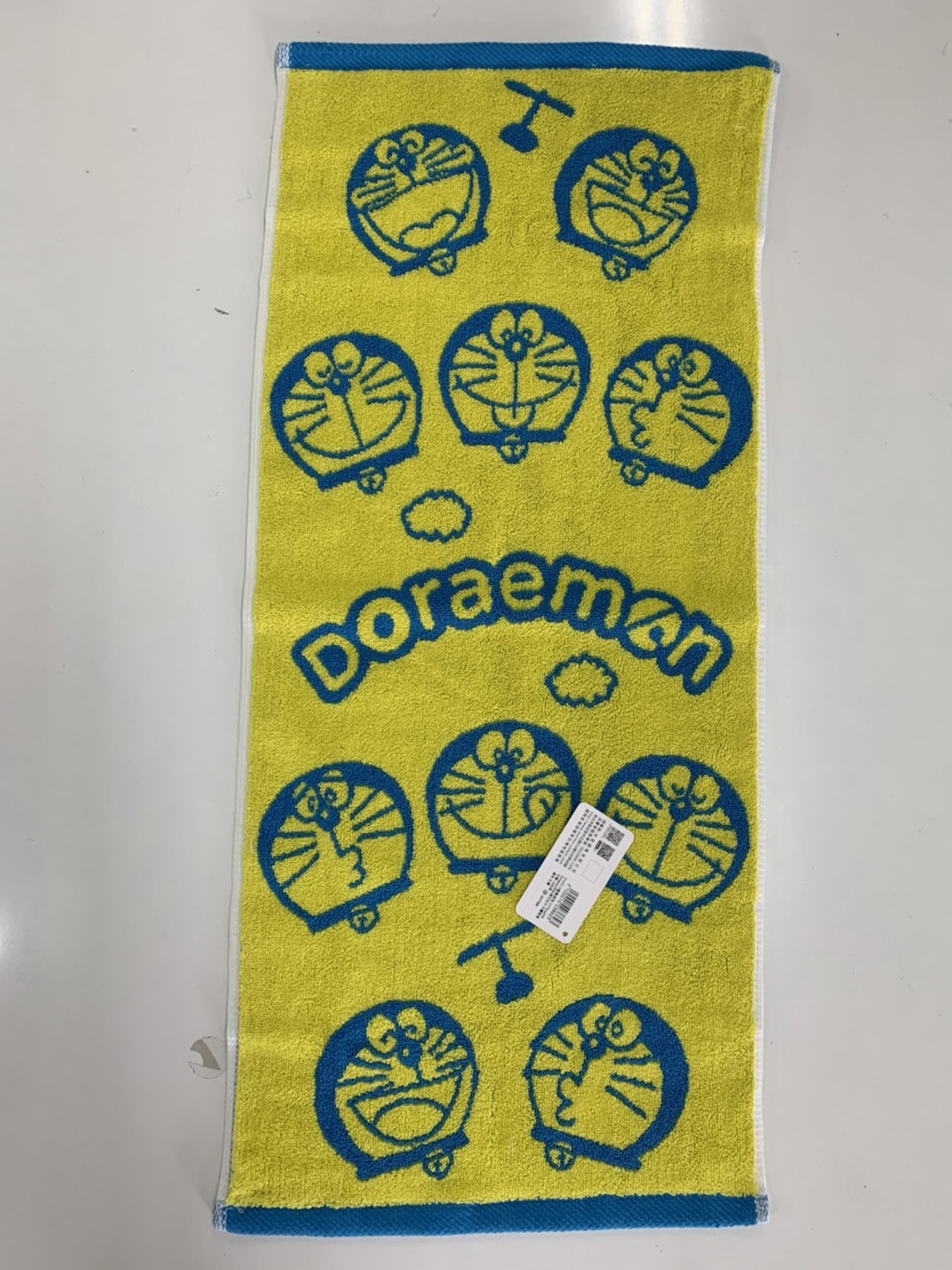 DA302-3Doraemon 色紗緹花毛巾-百變表情