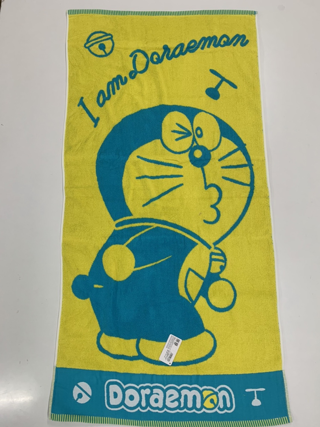 DA403-4Doraemon 色紗緹花浴巾-啾咪