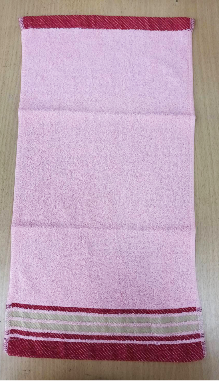 霓色緞條洗臉巾