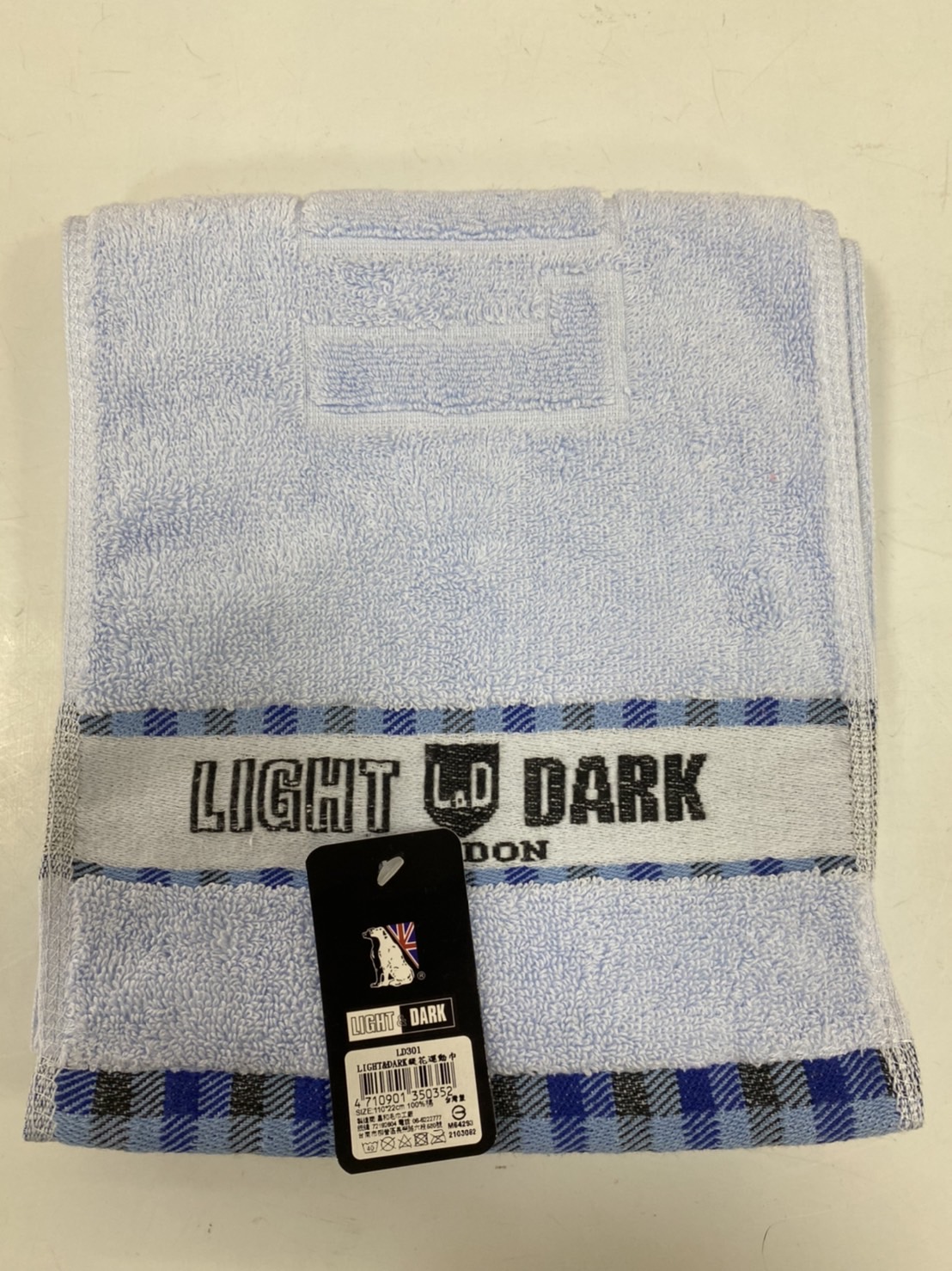 LIGTH&DARK緹花運動毛巾