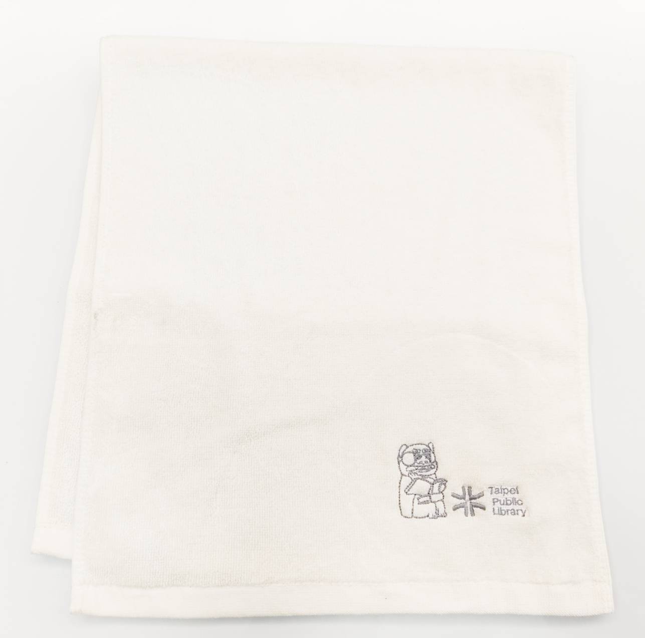 Taipei Public Library刺繡平織毛巾