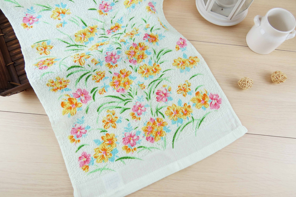 小雛菊印花毛巾