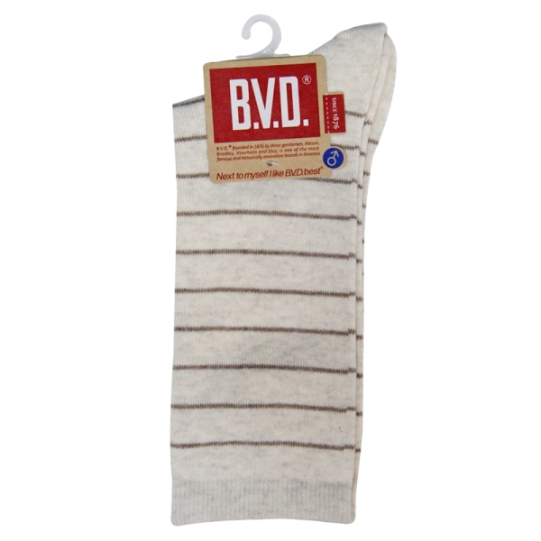 BVD細條紋男襪