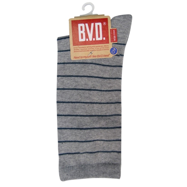 BVD細條紋男襪