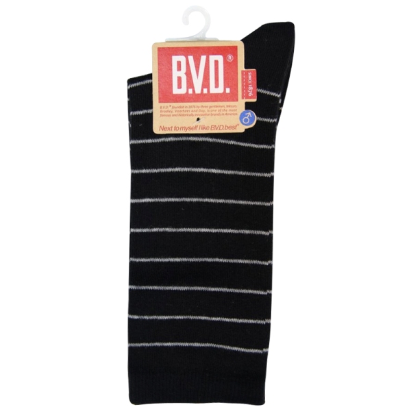 BVD細條紋男襪
