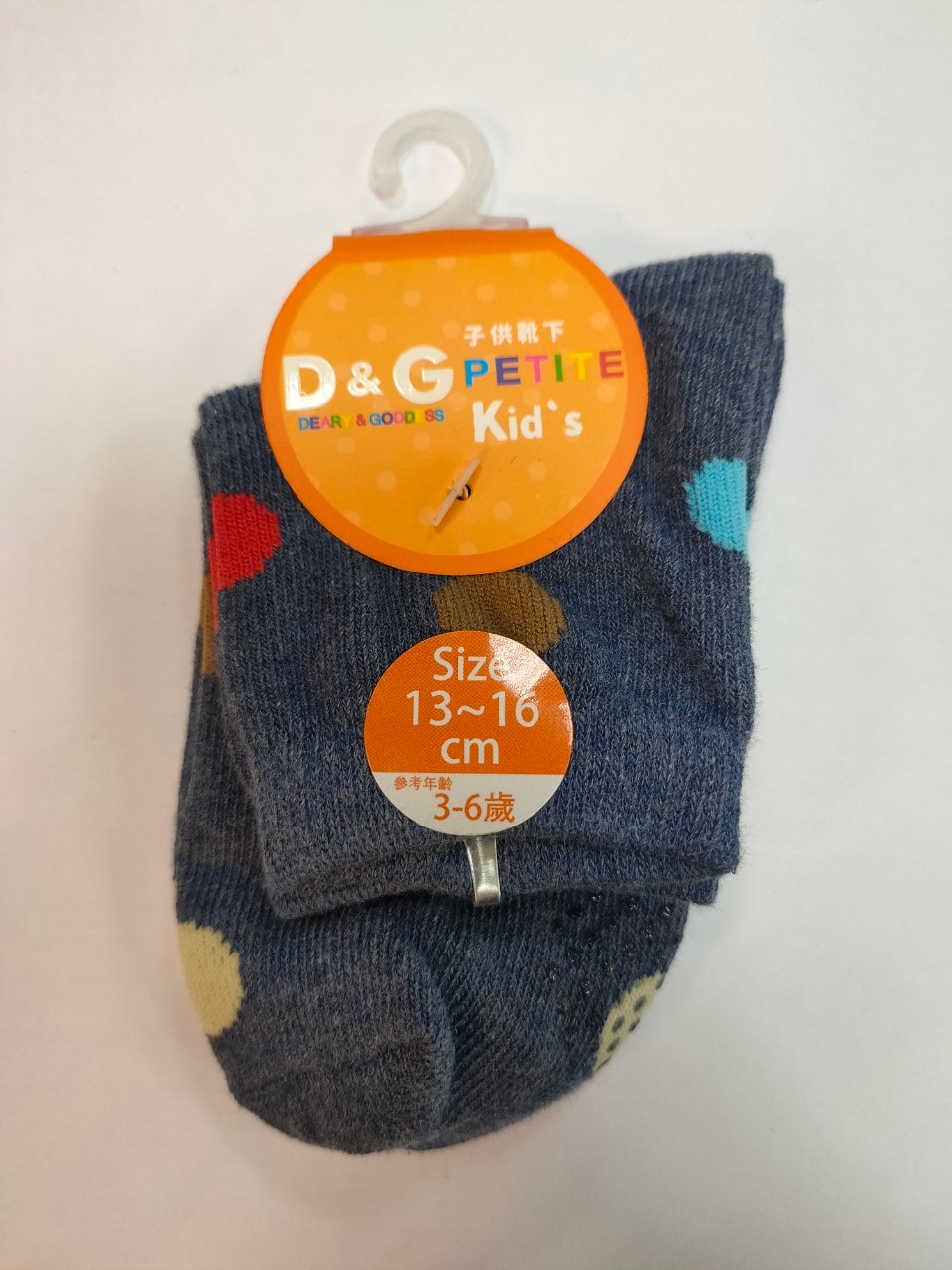 D&G圓點3/4童襪