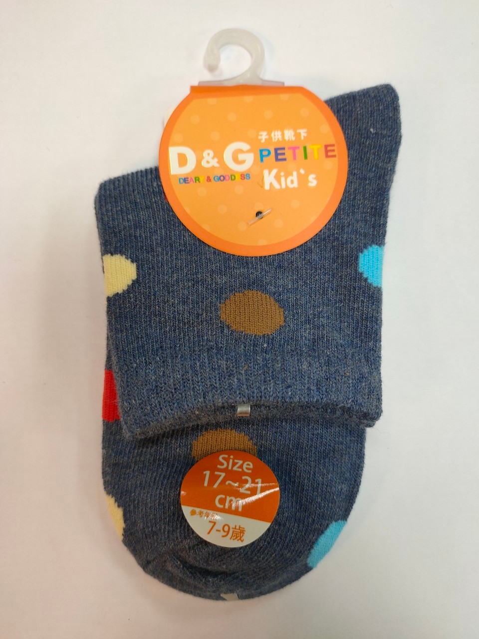 D＆G圓點3/4童襪