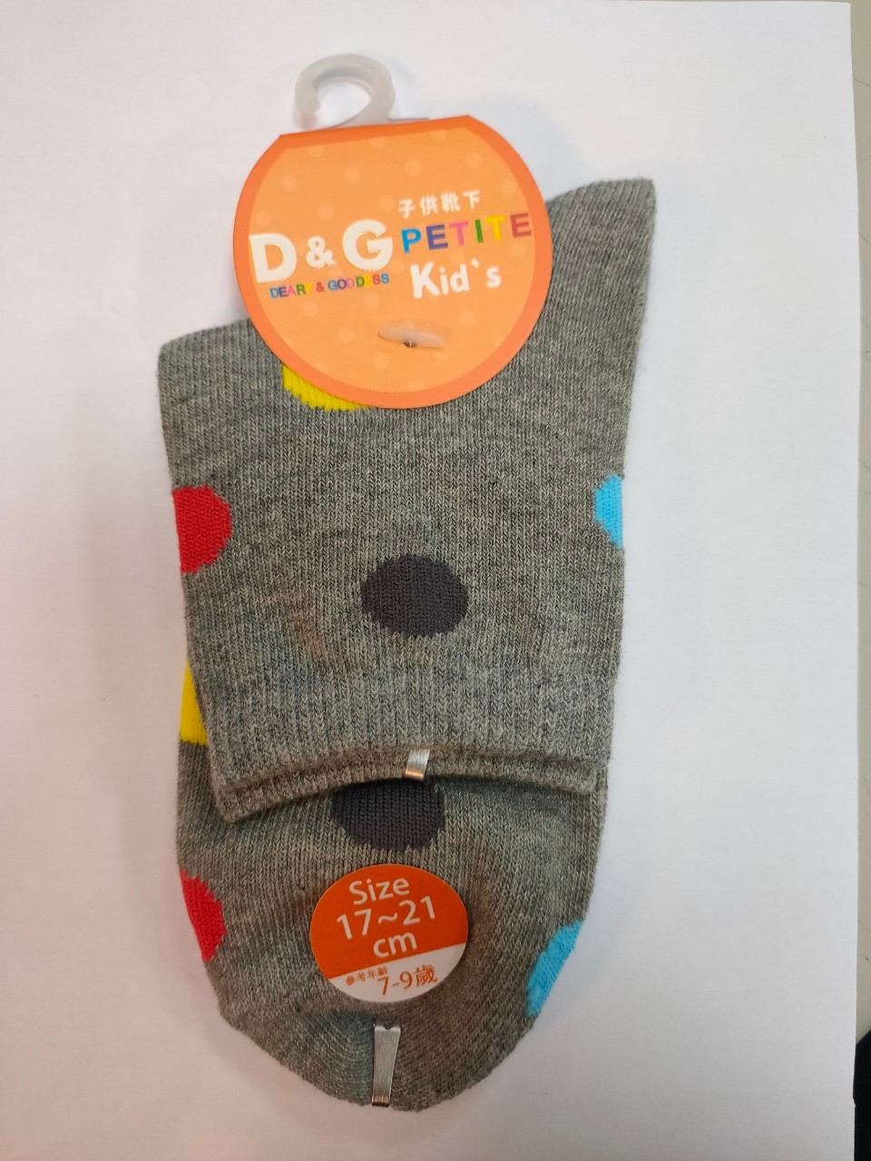 D＆G圓點3/4童襪