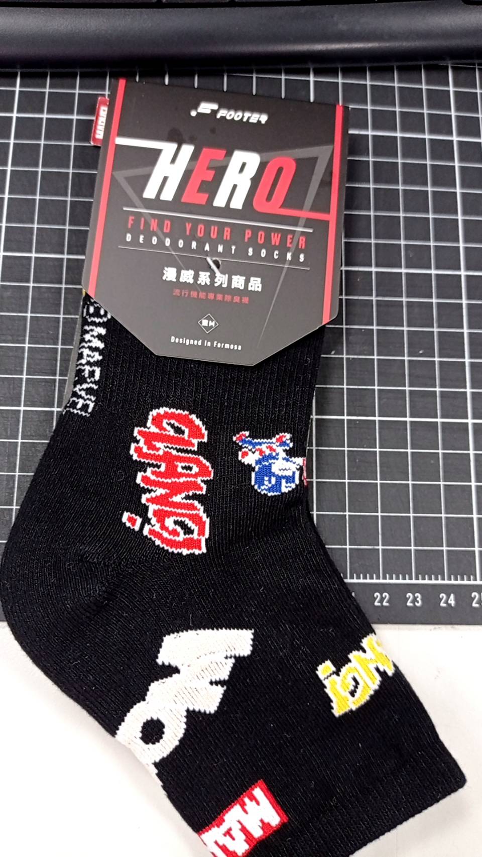 MARVEL．運動氣墊襪美國隊長款（童）M