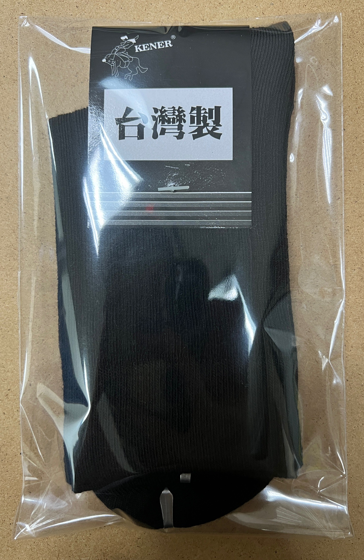 200N細針羅紋中筒襪