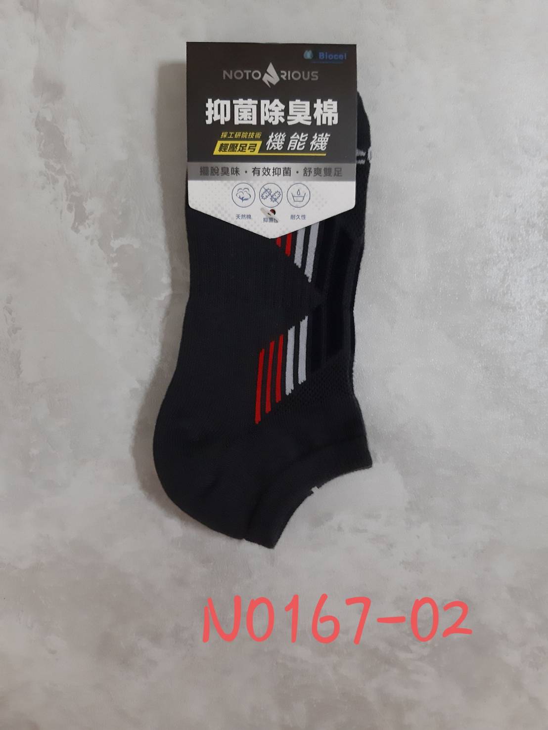 Notorious機能船型氣墊襪