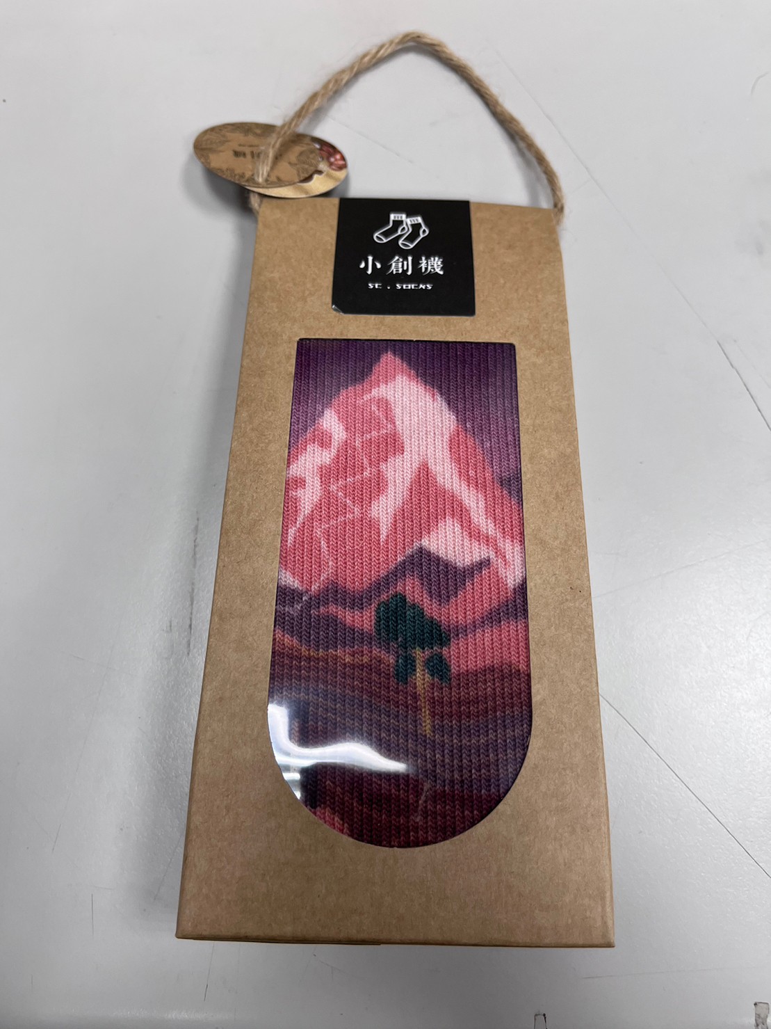 小創襪-咖啡紗3D科技機能襪-百岳之美-南湖大山