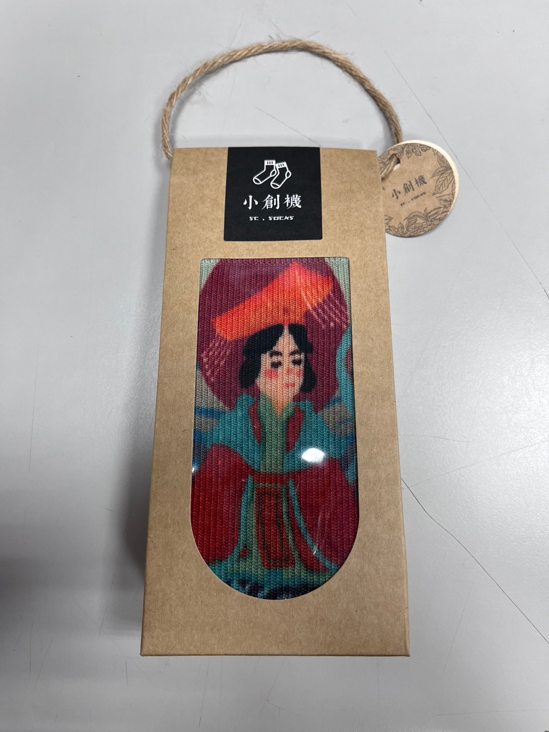 小創襪-咖啡紗3D科技機能襪-台灣好神-海神媽祖
