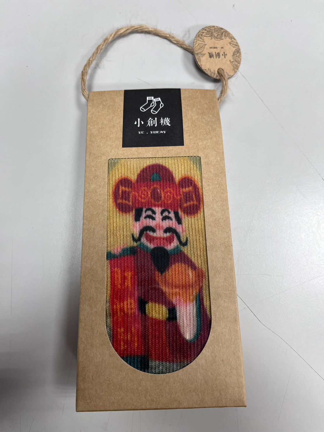 小創襪-咖啡紗3D科技機能襪-台灣好神-財神爺