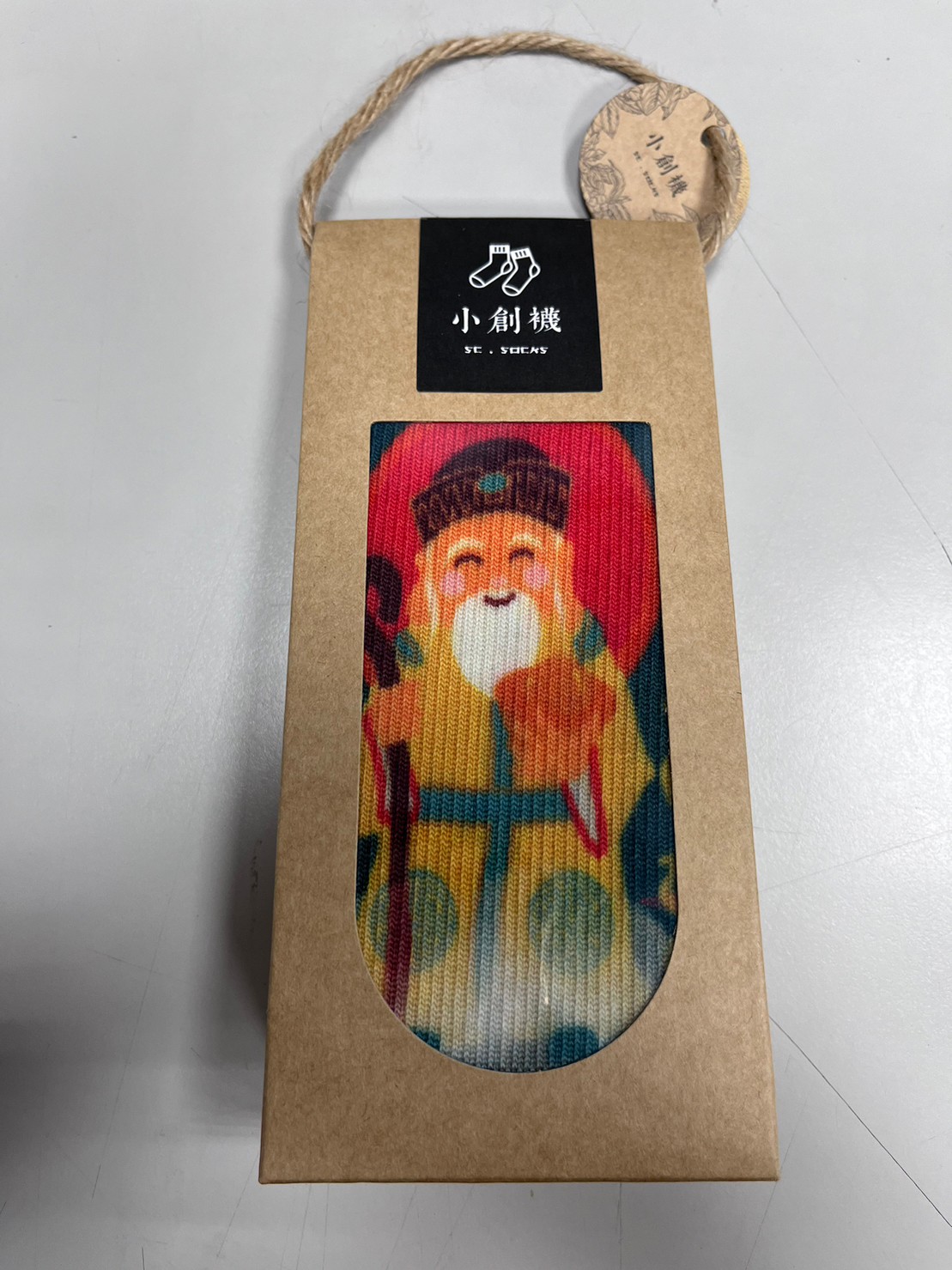 小創襪-咖啡紗3D科技機能襪-台灣好神-土地公