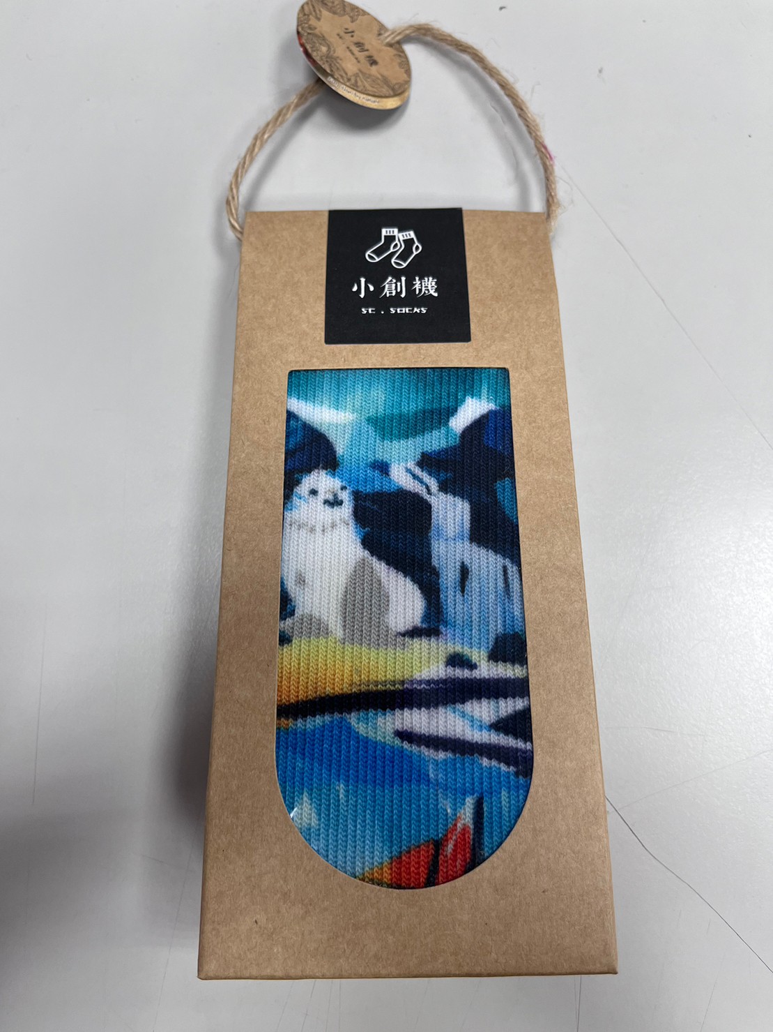 小創襪-咖啡紗3D科技機能襪-地球暖襪-海豹