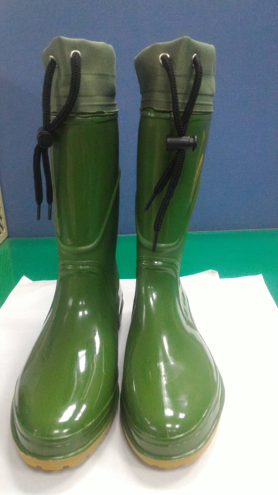 女用彩色束口雨鞋