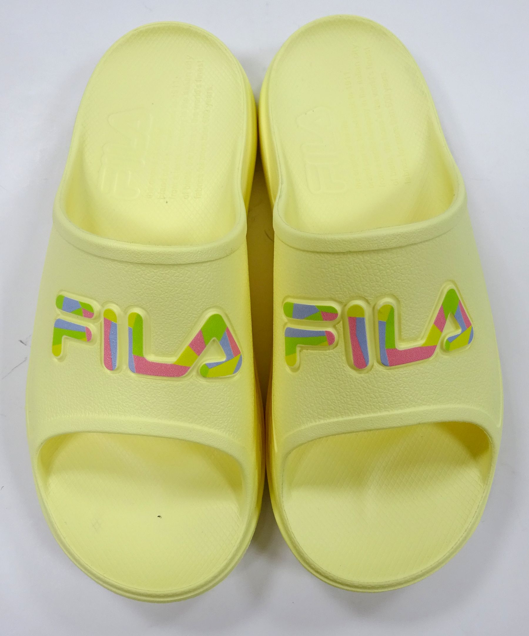 Fila 單色拖(淺黃)