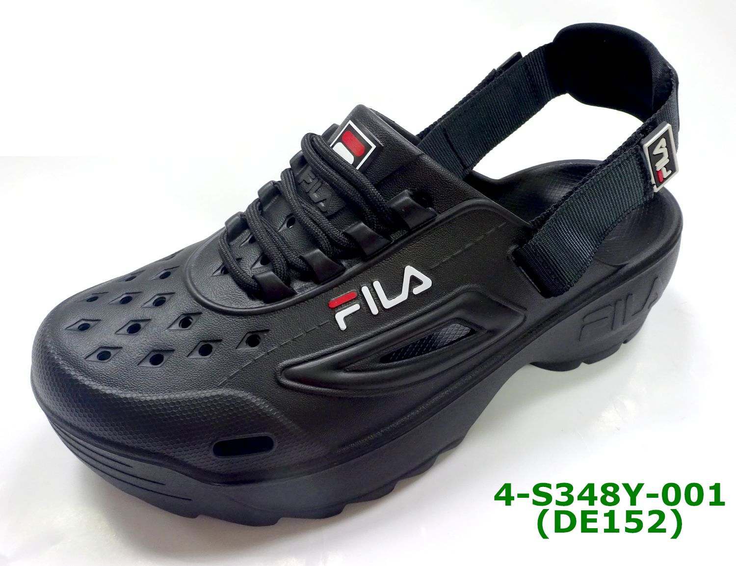 Fila 涼鞋(黑/轉印LOGO)圖片