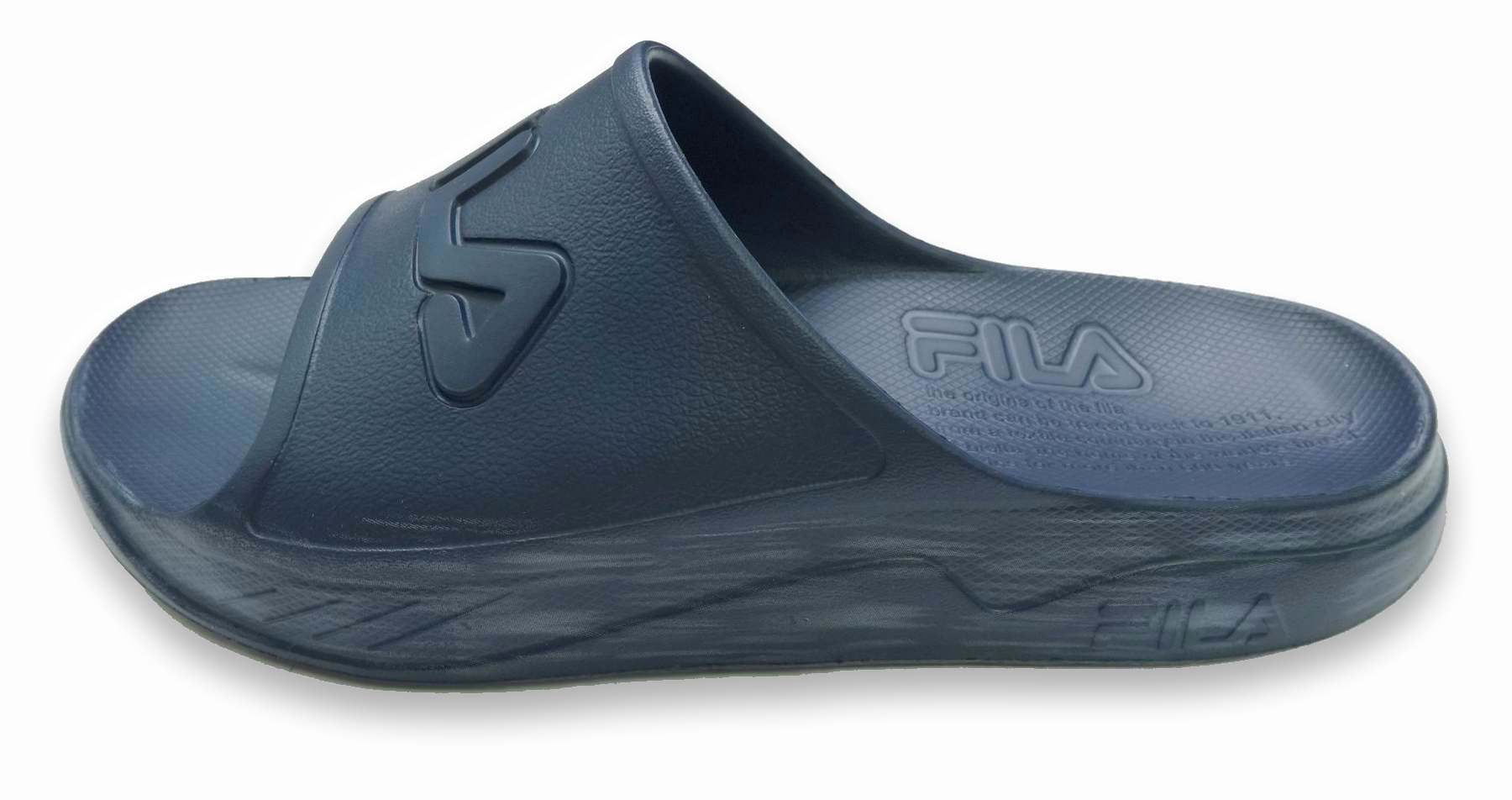 Fila 單色拖(丈青/水紋移印)