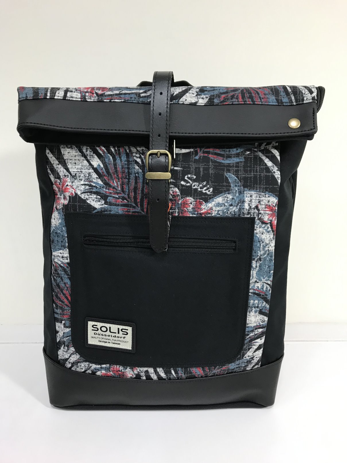反光骷髏系列拼接方型後背包
