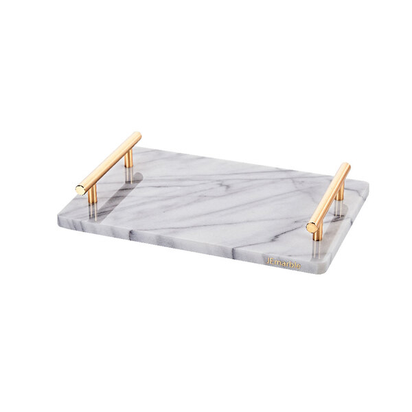 古銅金長方端盤 Serving Board with Handles