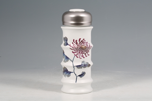瓷之華刺繡花節節高升雙層杯
