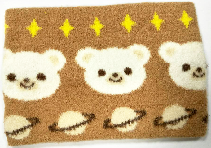 童羽毛星球小熊圍脖