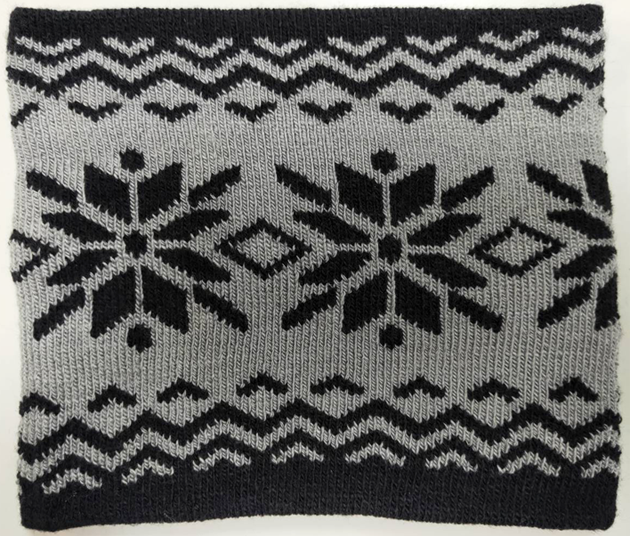 浪漫雪花圖騰圍脖