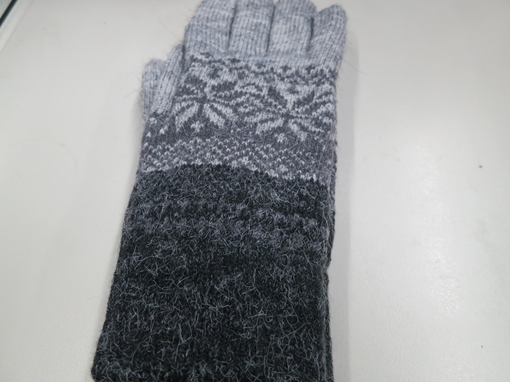 男仕品格雪花雙層手套