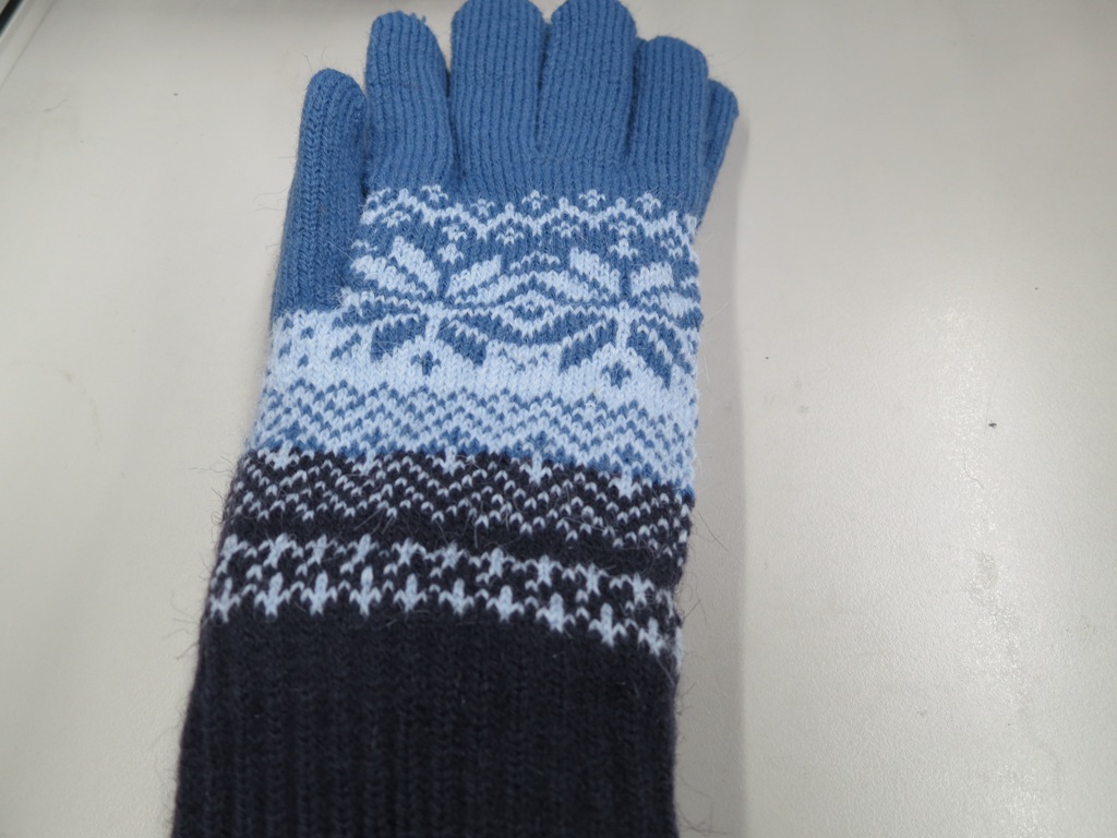 男仕品格雪花雙層手套