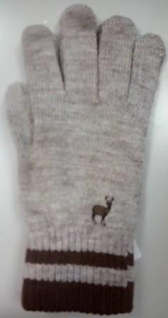 男士刺繡麋鹿觸控手套