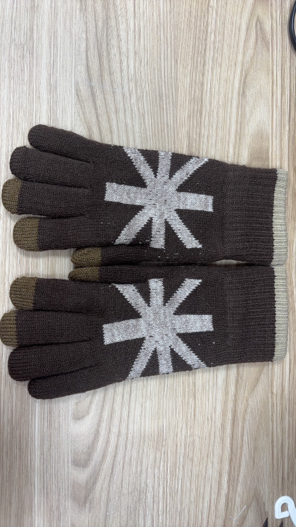 男士英國旗觸控雙層手套