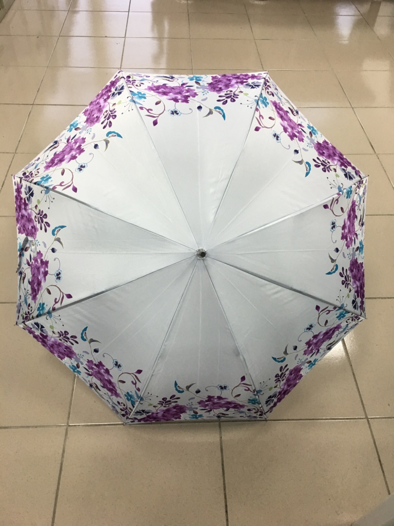 日式輕量長傘(銀灰)