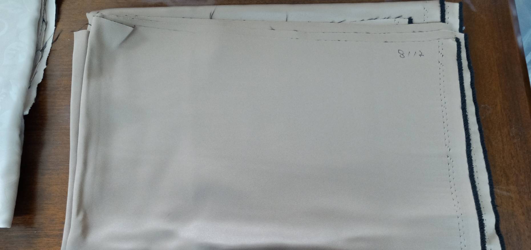 防焰遮光素色三明治窗簾