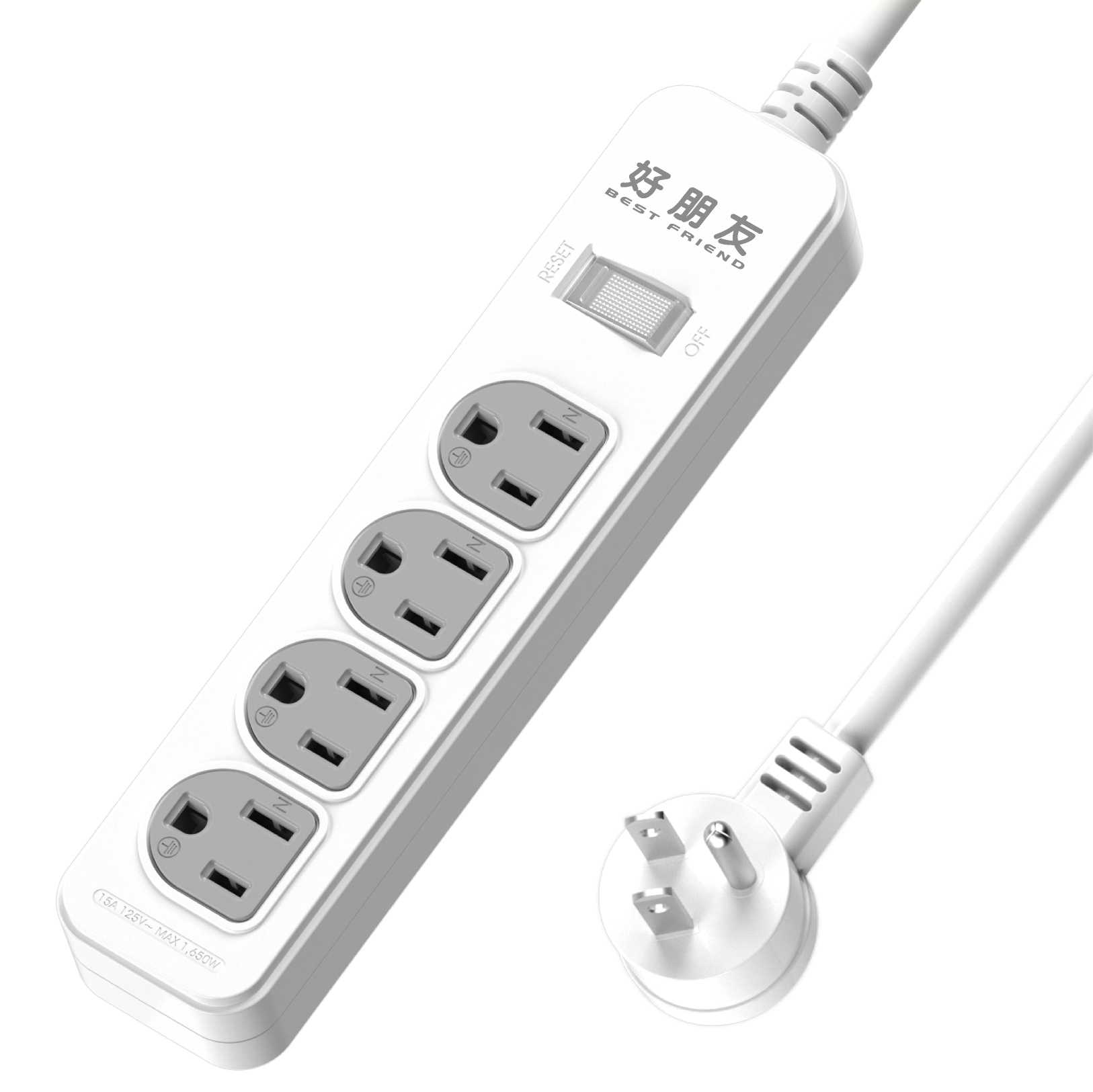 延長用電源線組(2P+E)