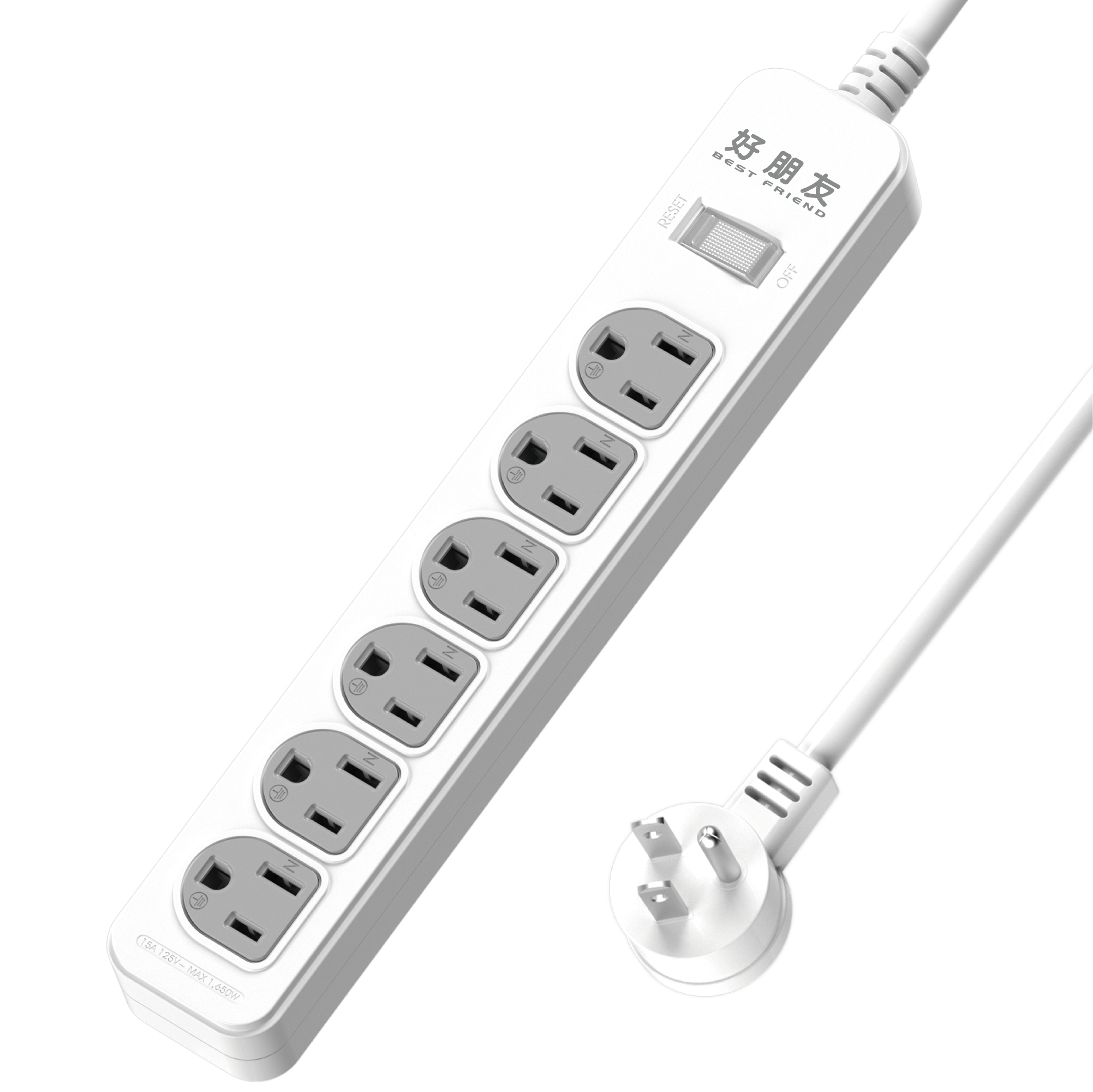 延長用電源線組(2P+E)