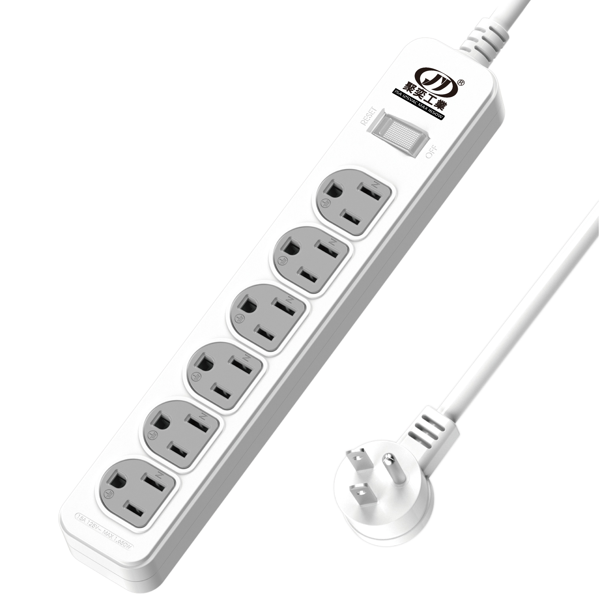 延長用電源線組(2P+E)