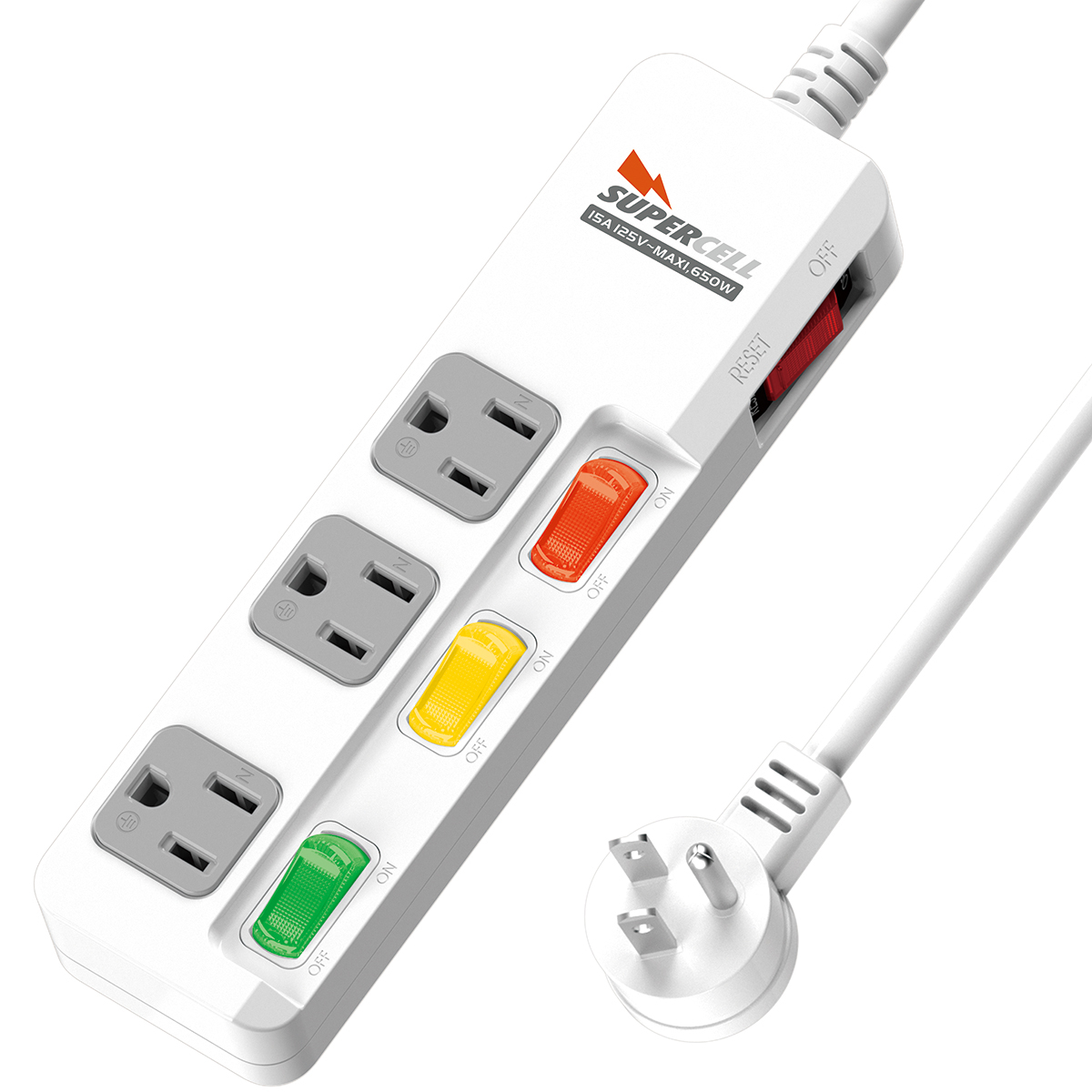 延長用電源線組(2P+E)