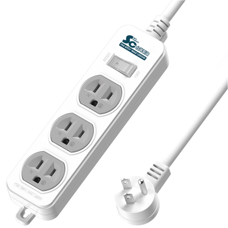 延長用電源線組(2P+E)
