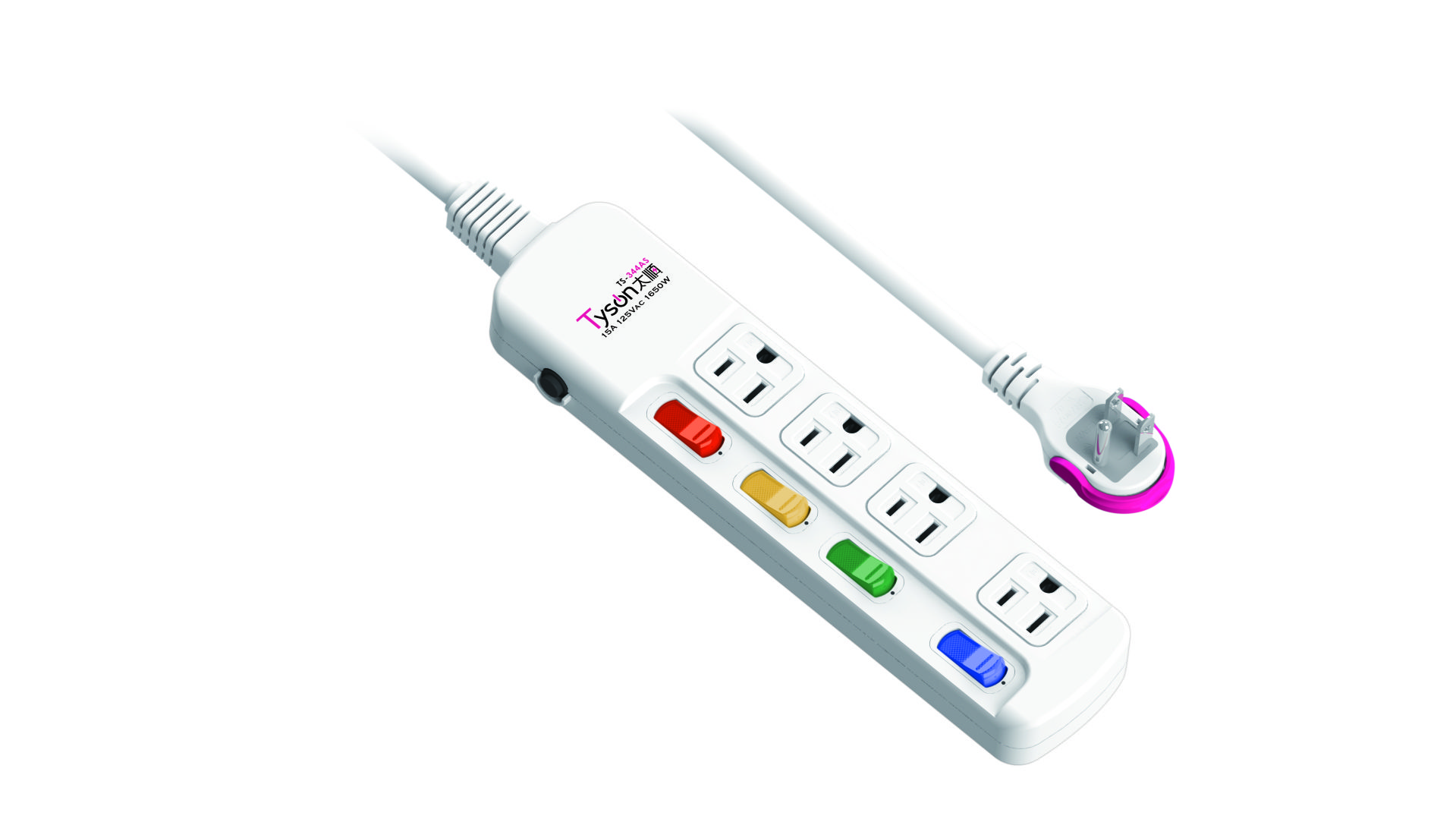 2極接地型125V轉接電源線組