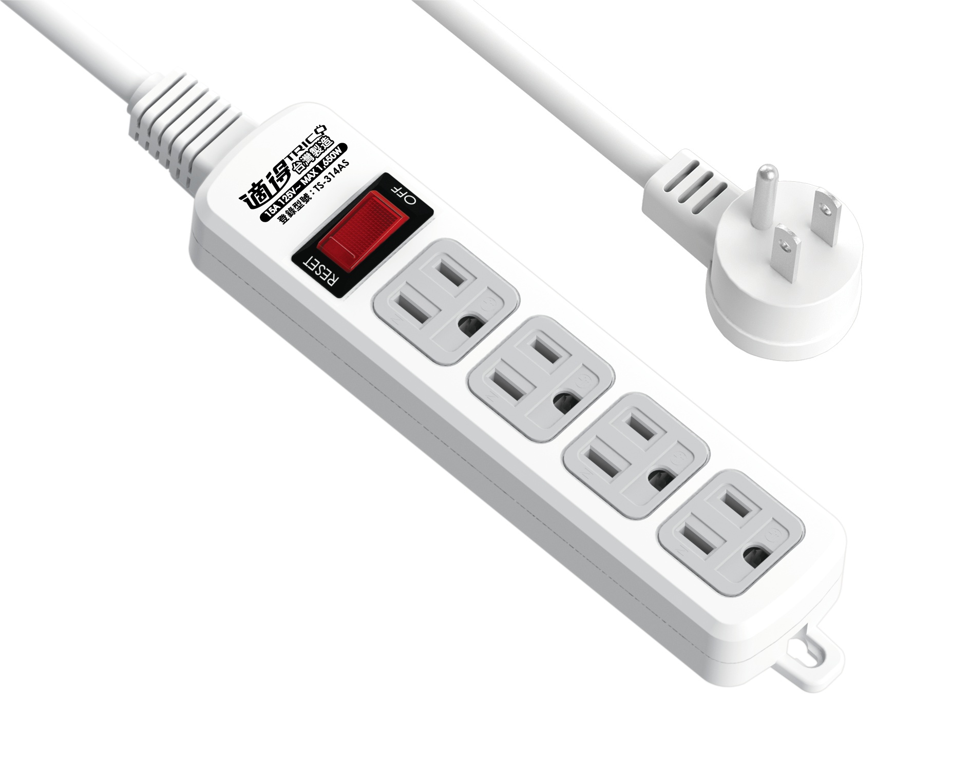 延長用電源線組(2P+E)
