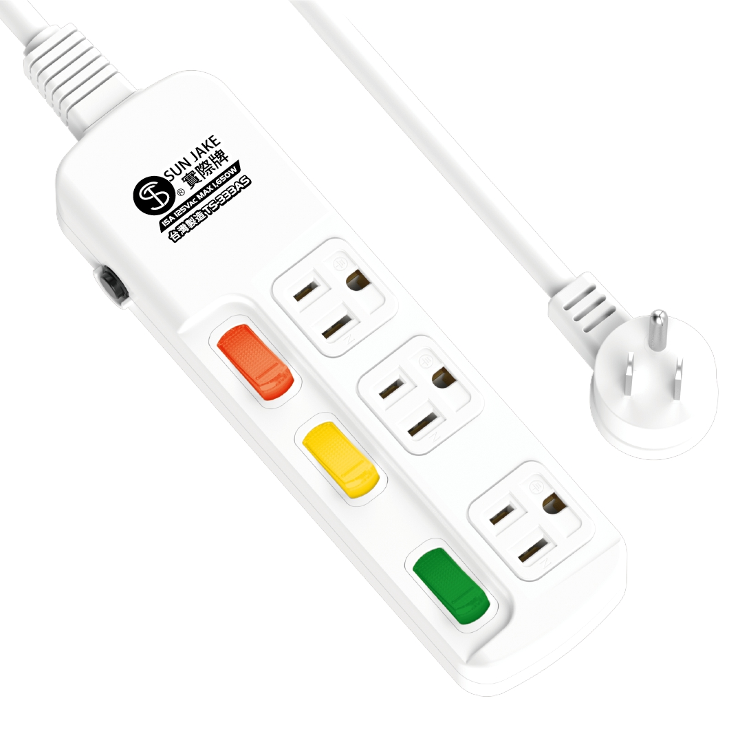 延長用電源線組(2P+E)