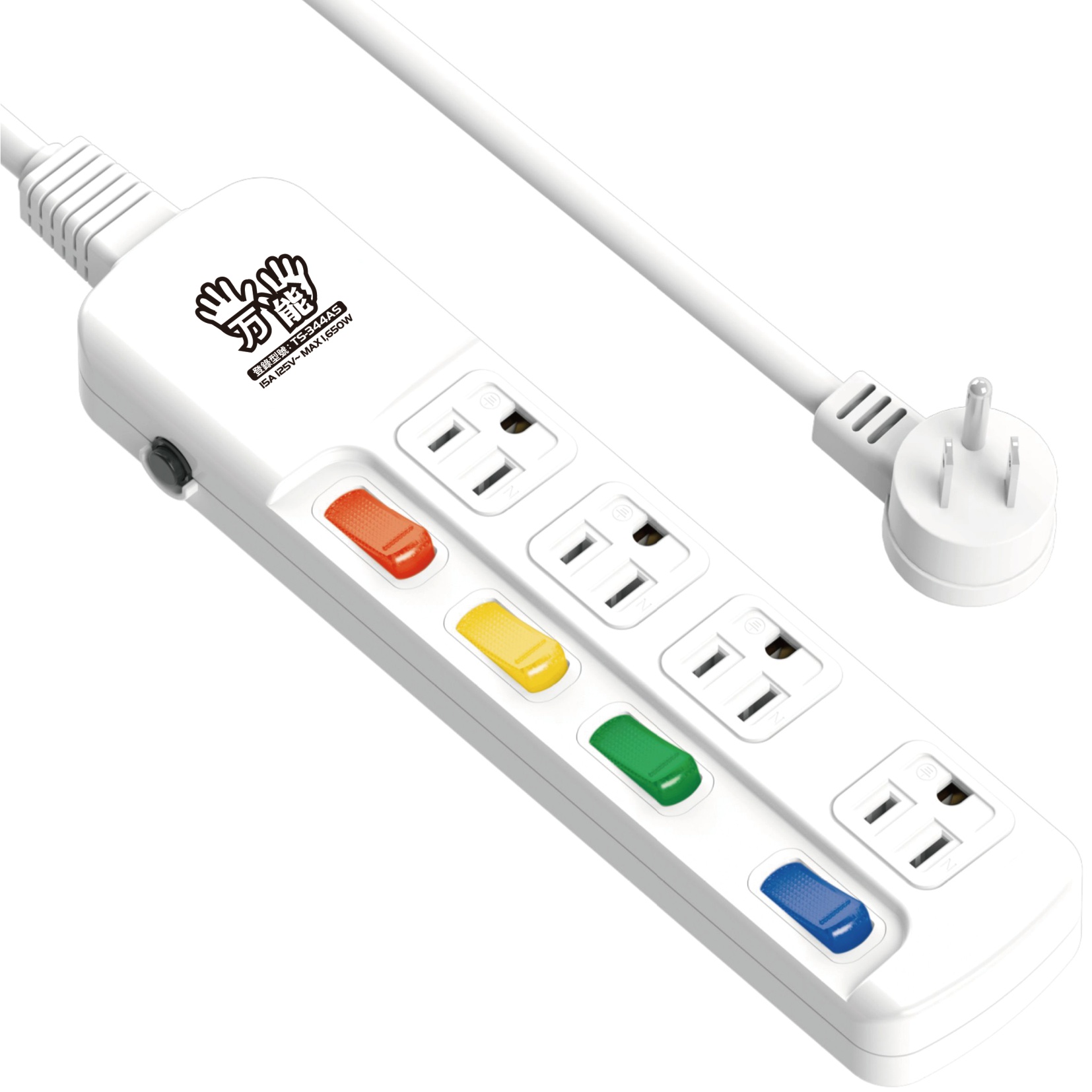 延長用電源線組(2P+E)