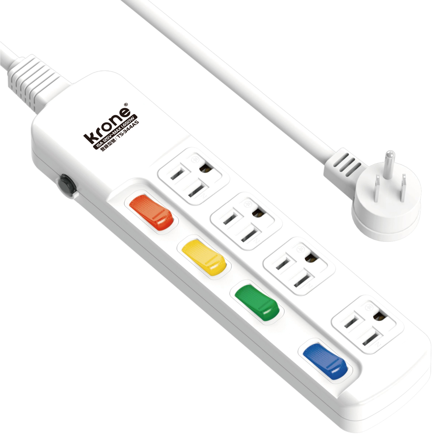 延長用電源線組(2P+E)