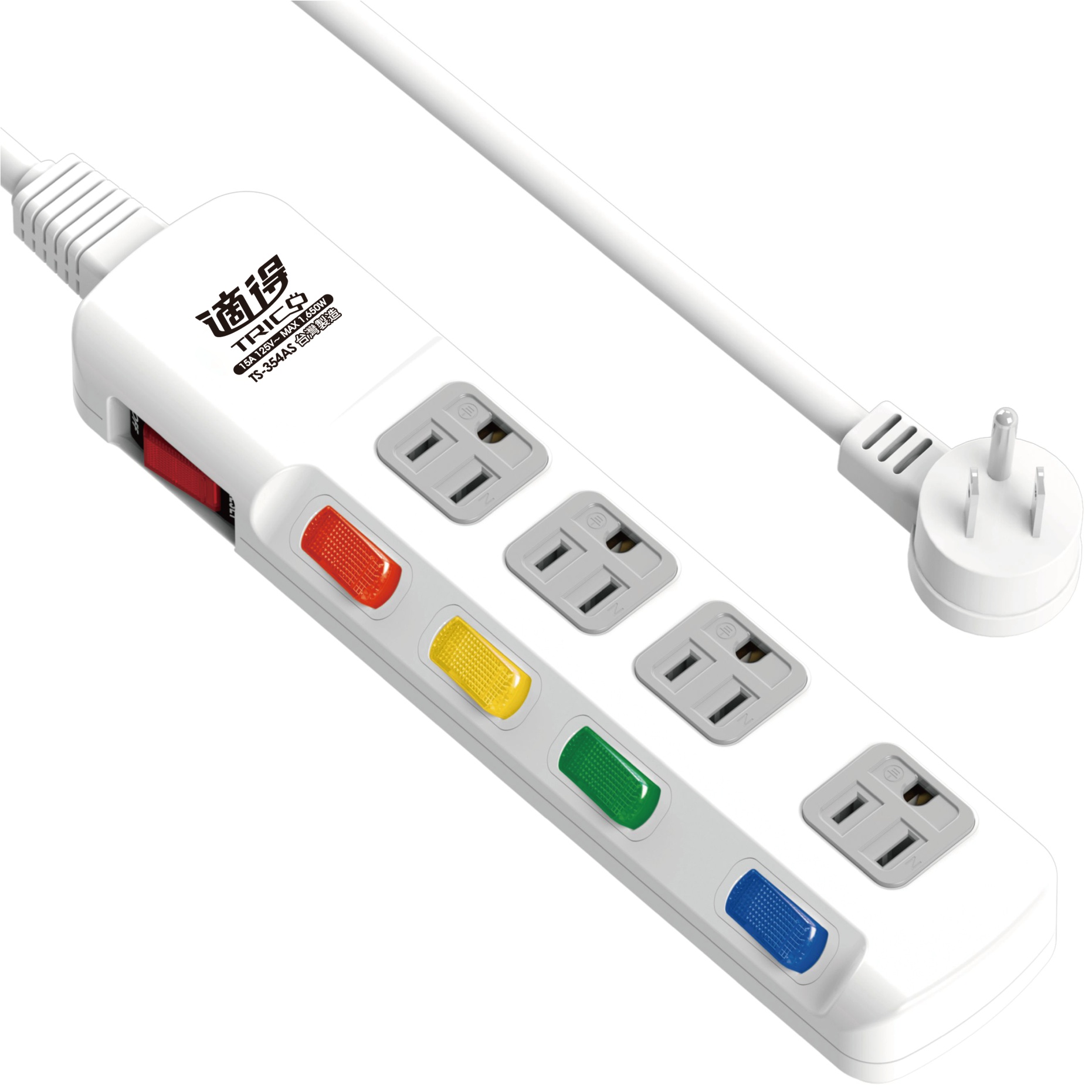 延長用電源線組(2P+E)