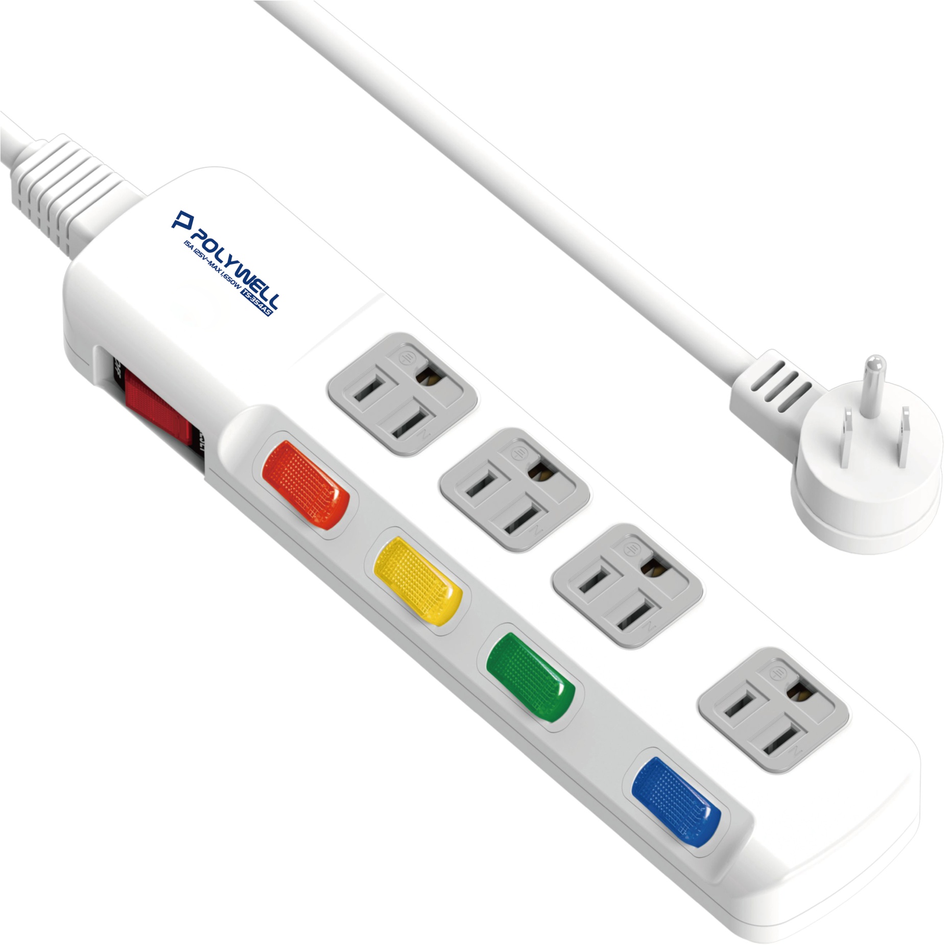 延長用電源線組(2P+E)