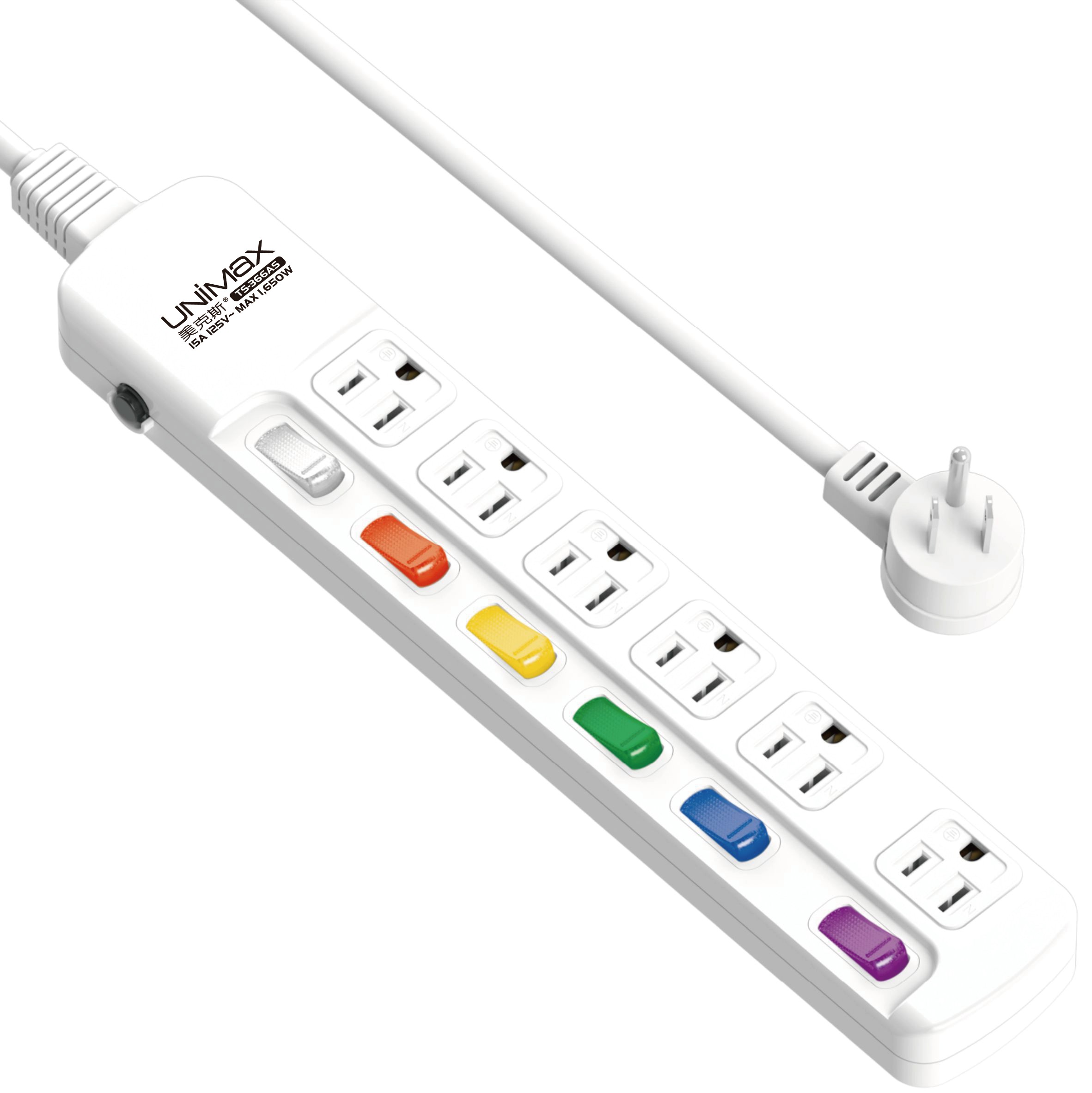 延長用電源線組(2P+E)